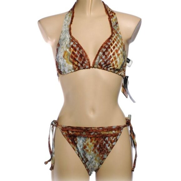 Be Creative Animal Print Bikini - Sz 10 - NEW - Picture 1 of 14